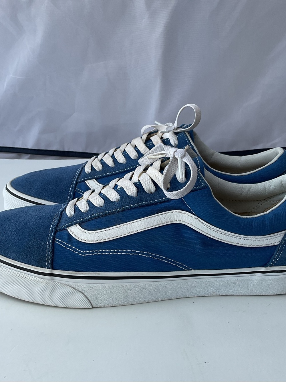 Vans Old Skool Blue Suede Low Top Skate Shoes Sneakers Men’s Size 13 - Picture 4 of 13